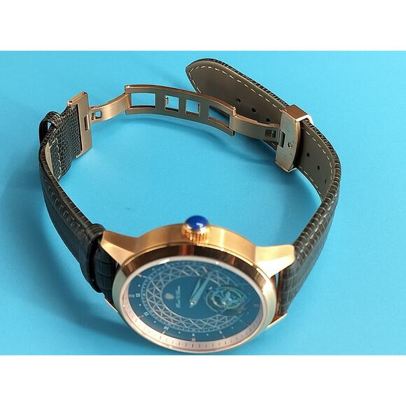 Raoul U. Braun 45mm Mechanical Tourbillon Leather Strap Watch RUB05-T63 - Picture 9 of 16